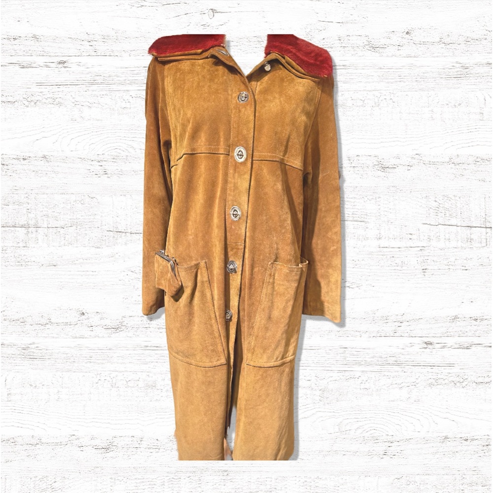 Brown suede coat fully lined by Philosophy di Alberta  Ferretti